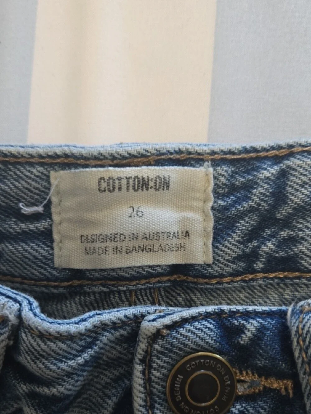 Cotton On Light Blue Denim Jean Shorts